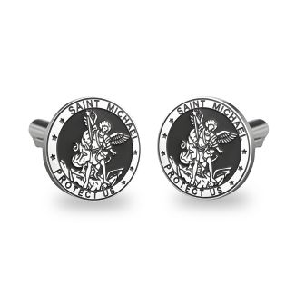 Gemelos de Camisa San Miguel Patrón de la Policía Local 1,6 x 1,6 cm 