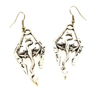 Pendientes Skyrim Logo 30x20mm - Gemelolandia