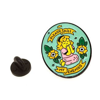 Pin de solapa Please Kill My Enemies 32x25mm - Gemelolandia