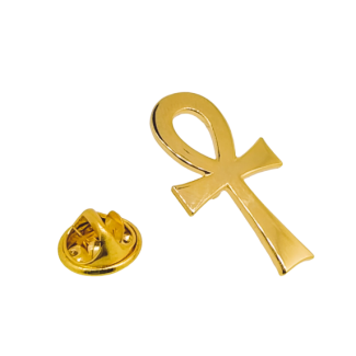 Pin de Solapa Cruz Egipcia Golden 30x16mm - Gemelolandia