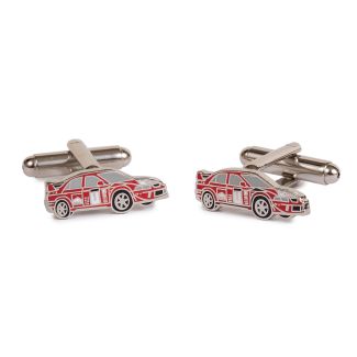Gemelos de camisa coche de carreras en rojo - gemelolandia