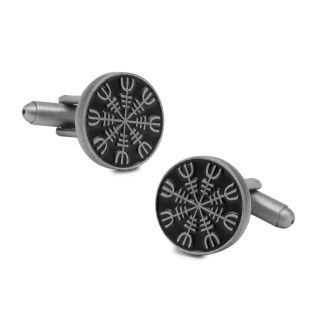 Gemelos para Camisa Símbolo de Protección Vikingo Aegishjalmur