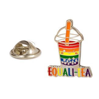 Bubble Tea special LGTB Equali-tea 30x24mm Pin