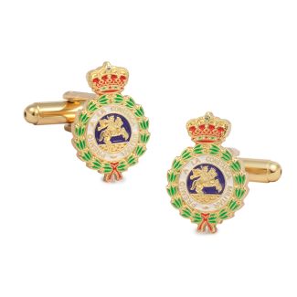 Saint Hermenegildo Medal Shirt Cufflinks - 13x20mm - Color Enameled - Cufflinks