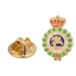 Saint Hermenegildo Medal Shirt Cufflinks - 13x20mm - Color Enameled Pin