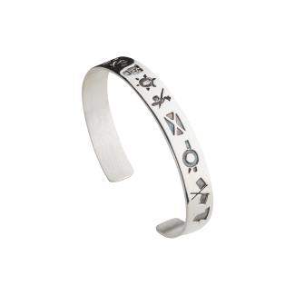 Pulsera Estrecha Alma Hispania Plata 17cm  - Gemelolandia