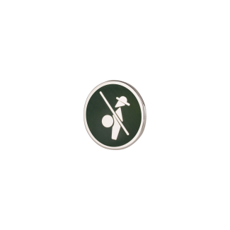 Broche de Solapa Alma Hispania Quijote Esmaltado en Verde 18mm - Gemelolandia