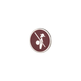 Broche de Solapa Alma Hispania Quijote Esmaltado en Rojo 18mm - Gemelolandia