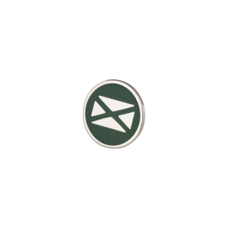 Broche de Solapa Alma Hispania Aspa Tercios Esmaltado en Verde 18mm - Gemelolandia