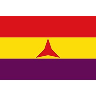 Bandera Segunda Republica Española Brigadas 150x90cm - Gemelolandia