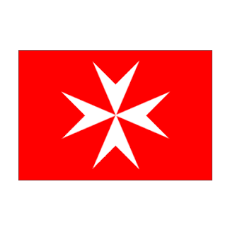 Bandera Cruz Hospitalaria 90x150cm - Gemelandia