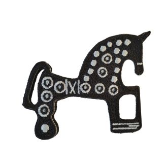 Golden Soria Horse Lapel Pin