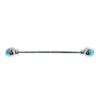 Collar Bar Alfiler de Cuello Piedra Celeste - Gemelolandia
