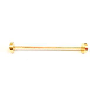 Collar Bar Alfiler de Cuello Rounded and Plain Golden End 01