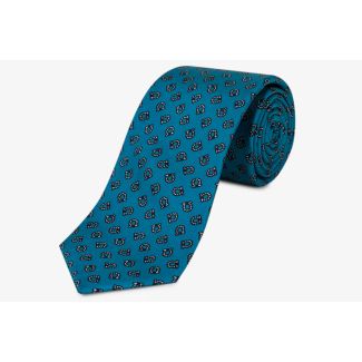 Corbata de Seda Twill Cartagena Azul Celeste - Gemelolandia