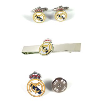 PACK Pasador de Corbata, PIN y Gemelos Real Madrid
