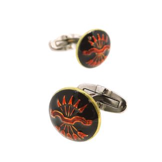 Gemelos de Camisa con Botones Originales de Falange Epoca Guerra Civil Española 15 mm - Gemelolandia