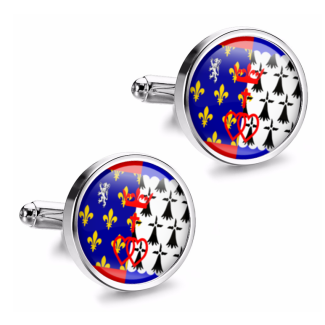 Gemelos de Camisa Magglass Banderas Regiones Francia Pays de la Loire - Gemelolandia