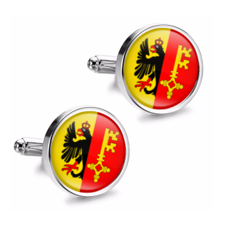 Gemelos de Camisa Magglass Banderas Regiones Suiza Geneva - Gemelolandia