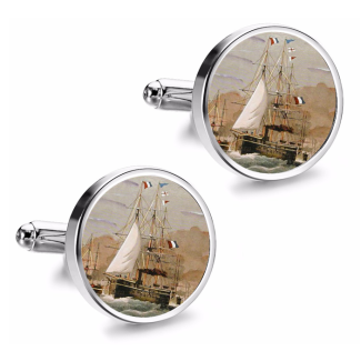 Gemelos de Camisa Magglass Barcos Nº2 16mm - Gemelolandia