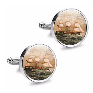 Gemelos de Camisa Magglass Barcos Nº8 16mm - Gemelolandia