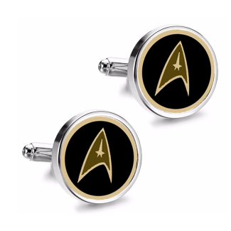Gemelos de Camisa Magglass Star Trek Logo mod 3 - Gemelolandia