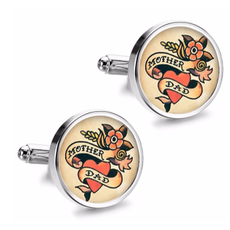 Gemelos de Camisa Magglass Vintage Tattoo Nº17 16mm - Gemelolandia