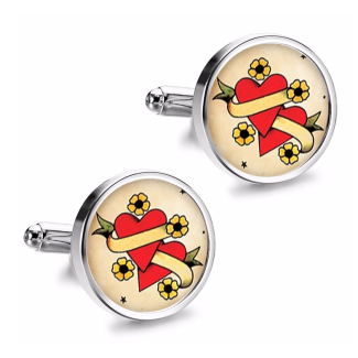 Gemelos de Camisa Magglass Vintage Tattoo Nº24 16mm - Gemelolandia