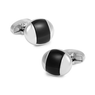 Gemelos de Camisa Opal Black 19x15mm Gemelolandia