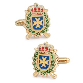 Gemelos para camisa del Escudo de la Inspección General de Sanidad de la Defensa