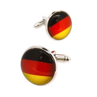 Gemelos para Camisa Bandera de Alemania Redonda II - Gemelolandia