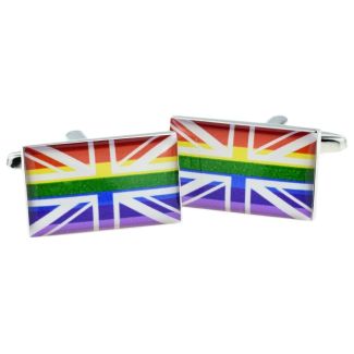 Gemelos para camisa Bandera de la Union Jack LGTBI-Gemelolandia
