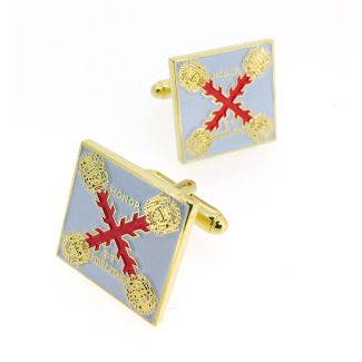 Gemelos para Camisa Bandera del Batallón del Regimiento de Infantería de la Luisiana 1779-1781 - Gemelolandia