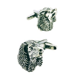 Gemelos para Camisa Cabeza de Perro Spaniel 17 x 15 mm - Gemelolandia