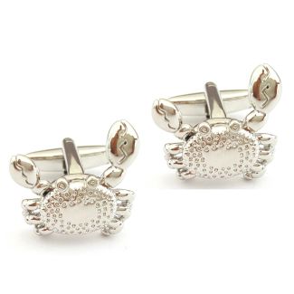 Gemelos para Camisa Cangrejo 3D Plateado