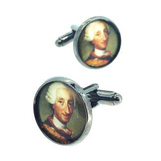 Gemelos para Camisa Carlos III Rey de España - Gemelolandia
