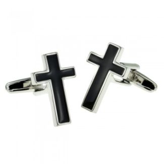 Gemelos de Camisa Cruz Cristiana 20x12mm - Gemelolandia
