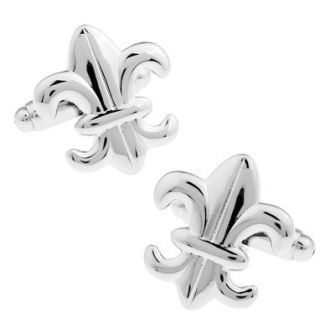 Gemelos para Camisa Flor de Lys Plated 01
