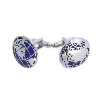 Gemelos para Camisa Globo Terraqueo dos Caras 01