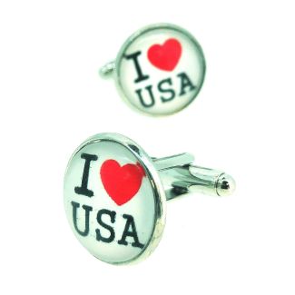 Gemelos para Camisa I Love USA-Gemelolandia