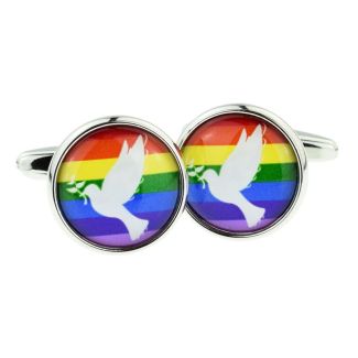 Gemelos para camisa Paloma de la Paz LGTBI-Gemelolandia