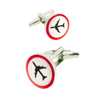 Gemelos para Camisa Rounded Señal Avión - Gemelolandia