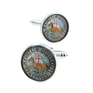 Gemelos para Camisa Sello de los Caballeros Templarios  - Gemelolandia
