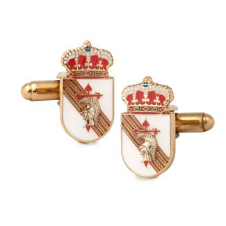 Gemelos pasa Camisa Academia General Básica de Suboficiales 20x10mm - Gemelolandia
