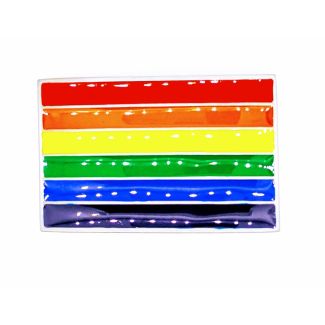 Hebilla de Cinturón Bandera LGTBI 9x6cm