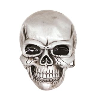 Hebilla de Cinturón Calavera Acero 11cm-Gemelolandia