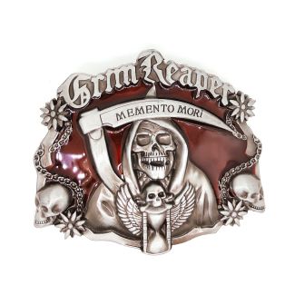 Hebilla de Cinturón Memento Mori 9,5cm-Gemelolandia