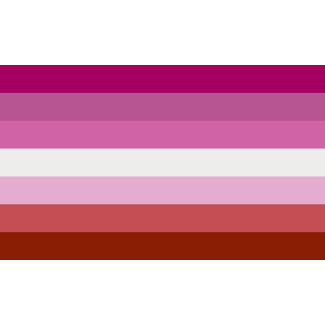 Bandera Lesbian LGTBI 90x150cm - Gemelolandia