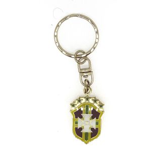 Llavero a una cara a color Fed Brasileña de fútbol 3x2cm - Gemelolandia