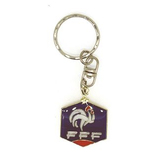 Llavero a una cara a color Fed Francesa de fútbol 3x3cm - Gemelolandia